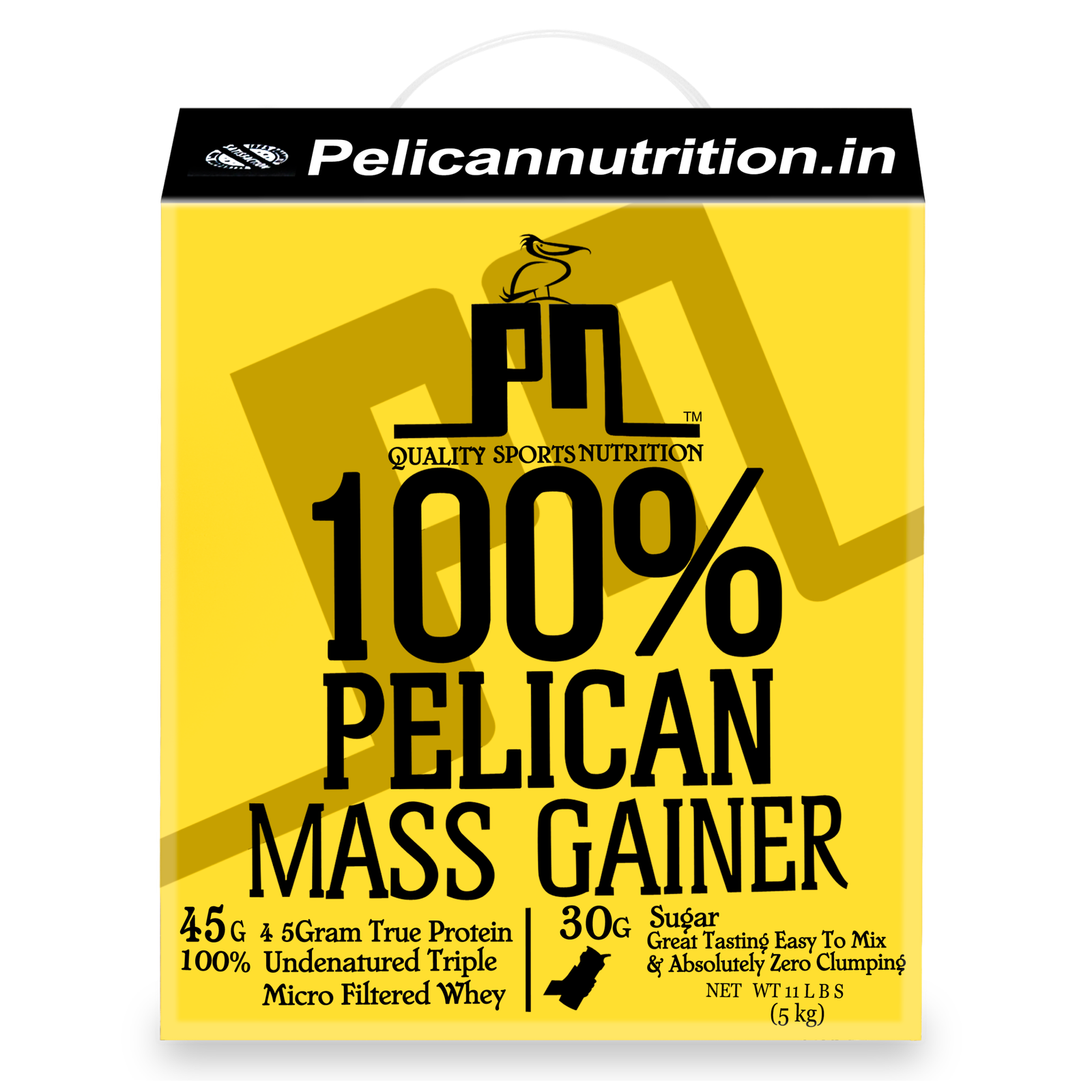 Pelican Nutrition – 100% Pelican Mass Gainer | (5Kg) | Advanced Carb-Protein Blend | Chocolate, Kesar Pista Flavour
