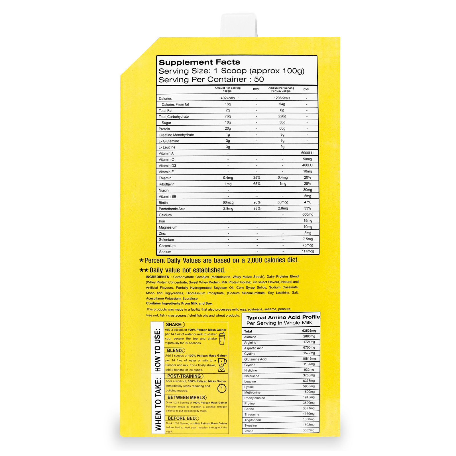 Pelican Nutrition – 100% Pelican Mass Gainer | (5Kg) | Advanced Carb-Protein Blend | Chocolate, Kesar Pista Flavour - Image 3