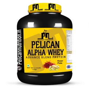 Pelican Nutrition – Alpha Whey Advanced Blend Protein | (2Kg) | 20g Protein | Chocolate, Kesar Pista Flavour
