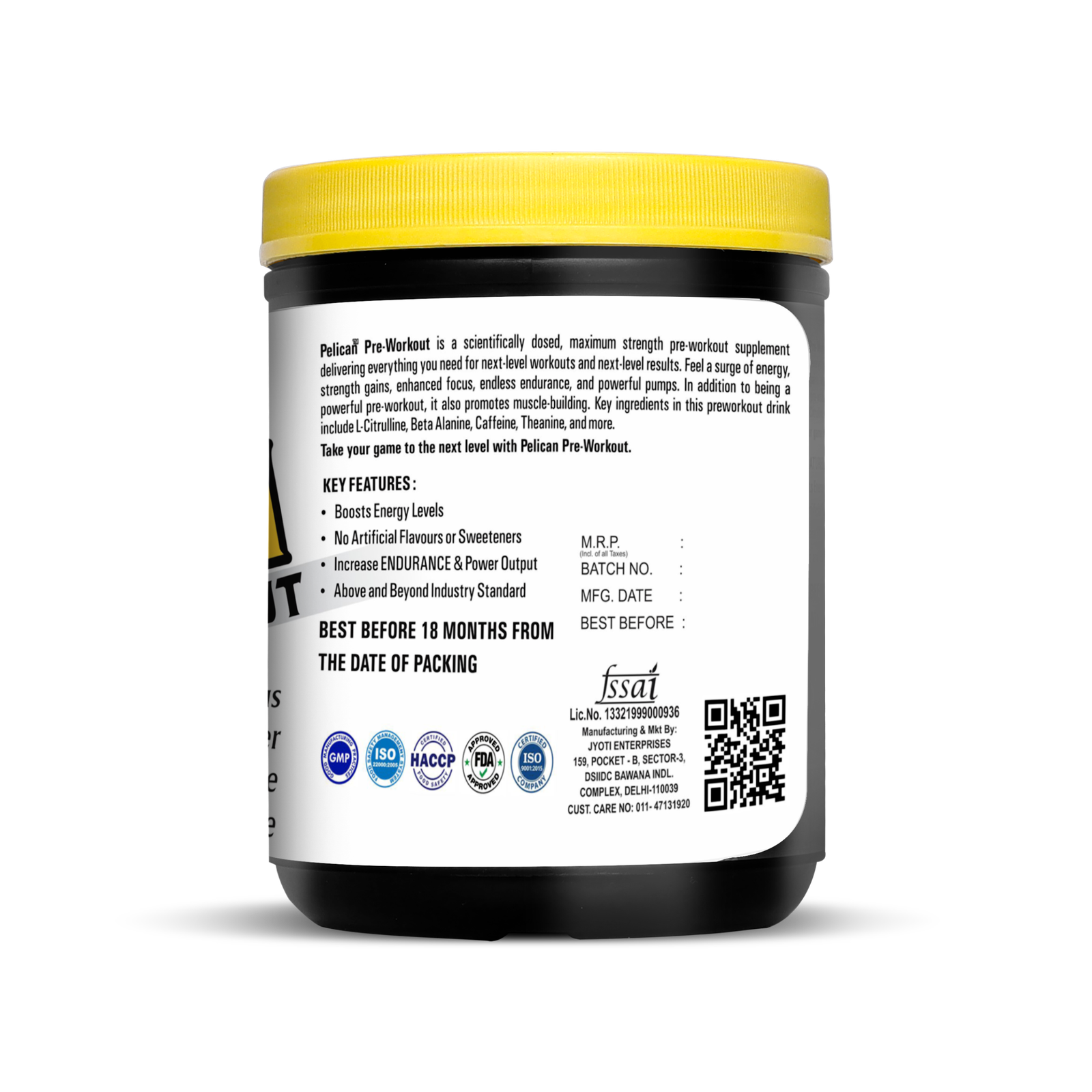 Pelican Nutrition – Stim Pre-Workout | (420g) | Guava Flavour - Image 2