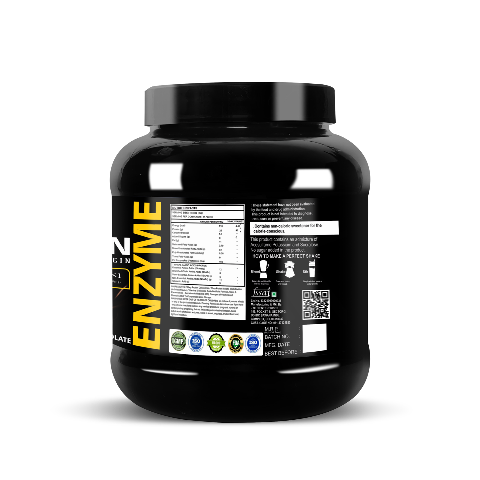 Pelican Nutrition – Enzyme Whey Protein | (1Kg/2Kg) | 25g Protein | Chocolate, Kesar Pista, Malai Kulfi Flavour - Image 2