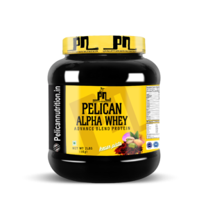 Pelican Nutrition – Alpha Whey Advanced Blend Protein | (1Kg) | 20g Protein | Chocolate, Kesar Pista Flavour