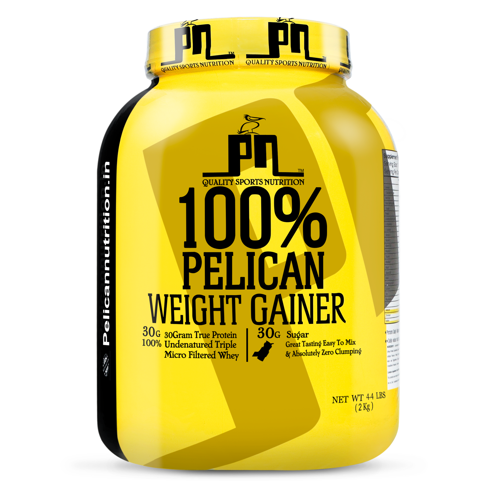 Pelican Nutrition – 100% Pelican Weight Gainer (2kg) | 30g Protein | High Calorie Formula | Chocolate Flavour