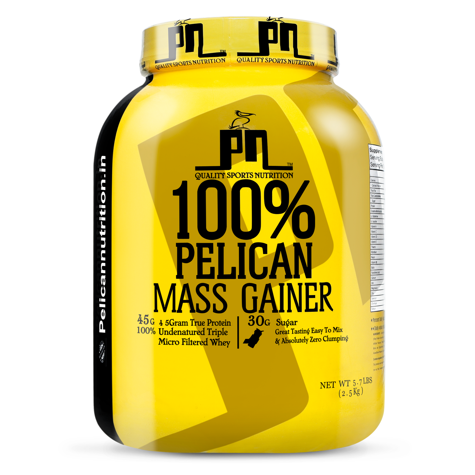 Pelican Nutrition – 100% Pelican Mass Gainer | (2.5Kg) | Advanced Carb-Protein Blend | Chocolate, Kesar Pista Flavour